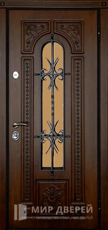 Фото «Стальная дверь с кованными элементами №13»