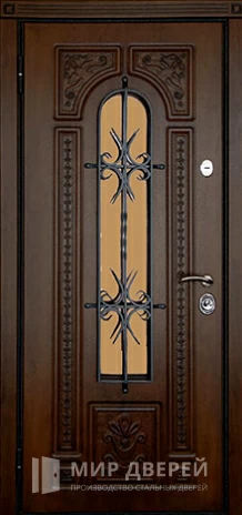 Фото 2 «Стальная дверь с кованными элементами №13»