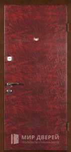 Дверь металлическая с МДФ панелью и дермантином №15 - фото №1