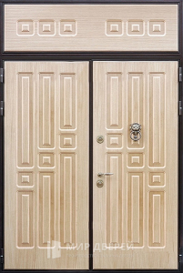 Металлическая дверь с фрамугой наверху от производителя №14 - фото №1