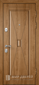 Дверь железная МДФ с панелью винорит хай-тек №12 - фото №1