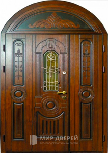 Парадная дверь с аркой №123 - фото №1
