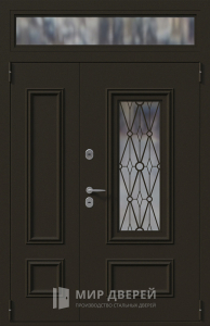 Дверь премиум класса со вставками из стекла №1 - фото №1